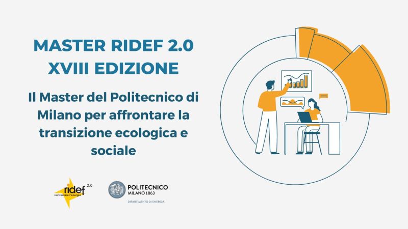 Master RIDEF 2.0 sulle Comunità Energetiche Rinnovabili (REC) per la transizione ecologica e sociale